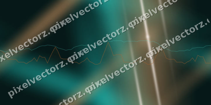 Nahtloser Neon Diagramm Hintergrund in Orange und Petrol