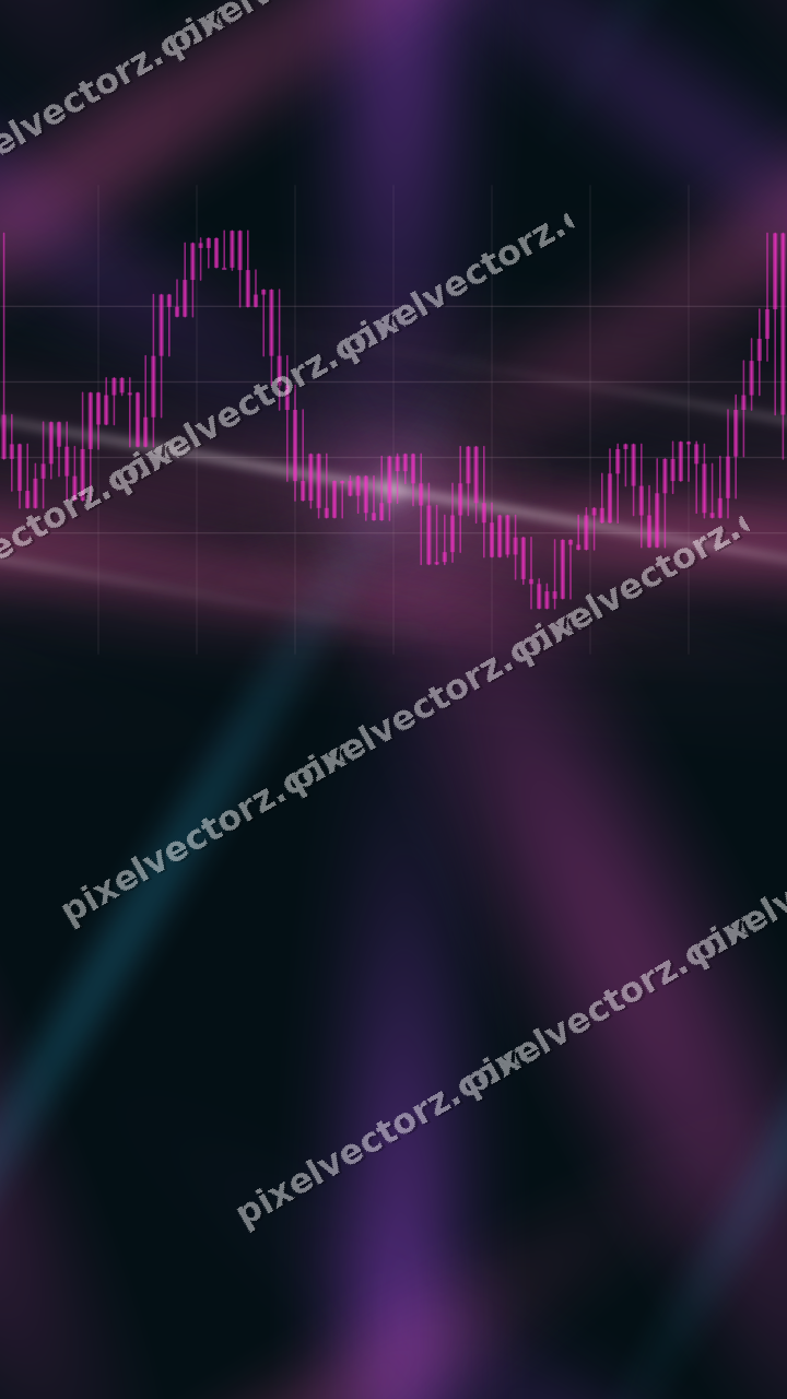 Nahtloser Neon Diagramm Hintergrund in Magenta und Violett