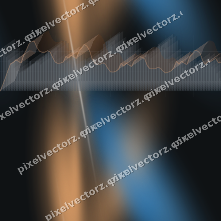 Nahtloser Neon Diagramm Hintergrund in Blau und Orange