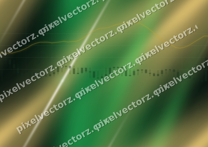 Nahtloser Neon Diagramm Hintergrund in Grün und Bernstein