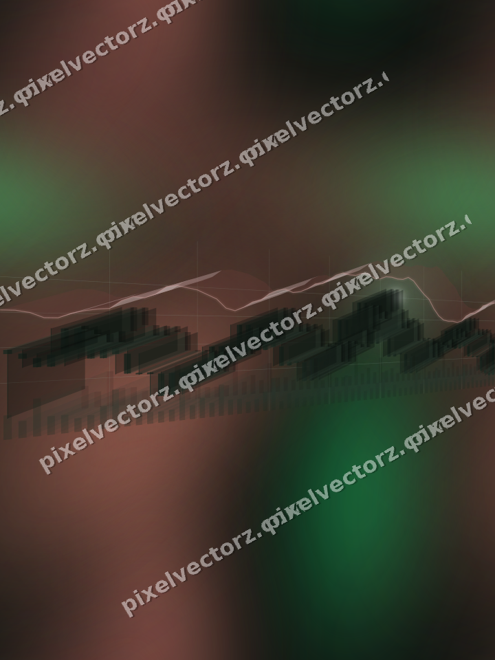 Nahtloser Neon Diagramm Hintergrund in Grün und Rot