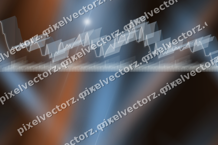 Nahtloser Neon Diagramm Hintergrund in Blau und Orange