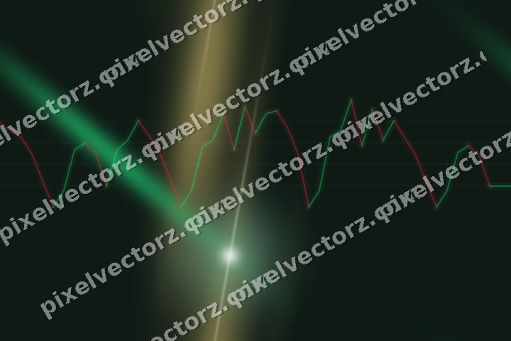Nahtloser Neon Diagramm Hintergrund in Grün und Bernstein