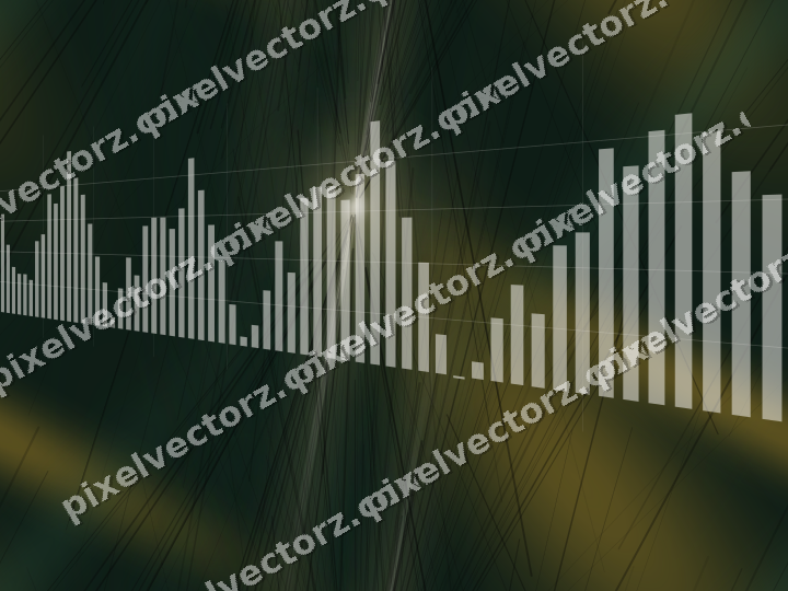 Nahtloser Neon Diagramm Hintergrund in Bernstein und Dunkelgrün