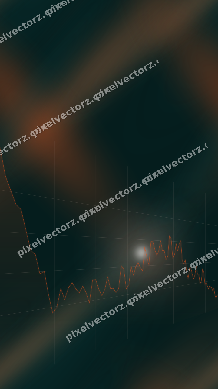 Nahtloser Neon Diagramm Hintergrund in Orange und Petrol
