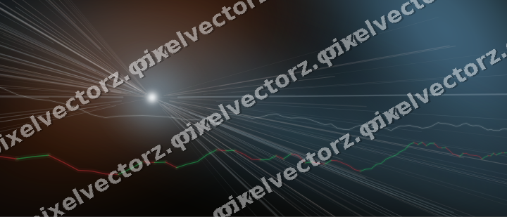 Leuchtender Neon Diagramm Hintergrund in Türkis und Rot