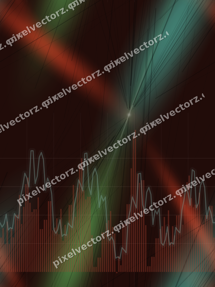 Nahtloser Neon Diagramm Hintergrund in Rot und Orange