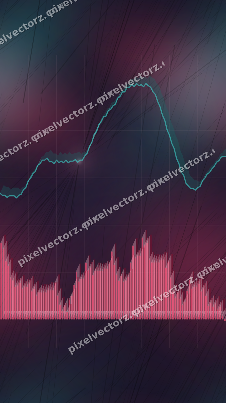 Nahtloser Neon Diagramm Hintergrund in Rosa und Bernstein