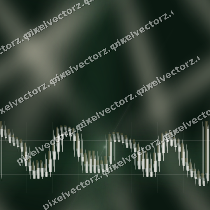 Nahtloser Neon Diagramm Hintergrund in Dunkelgrün und Bernstein