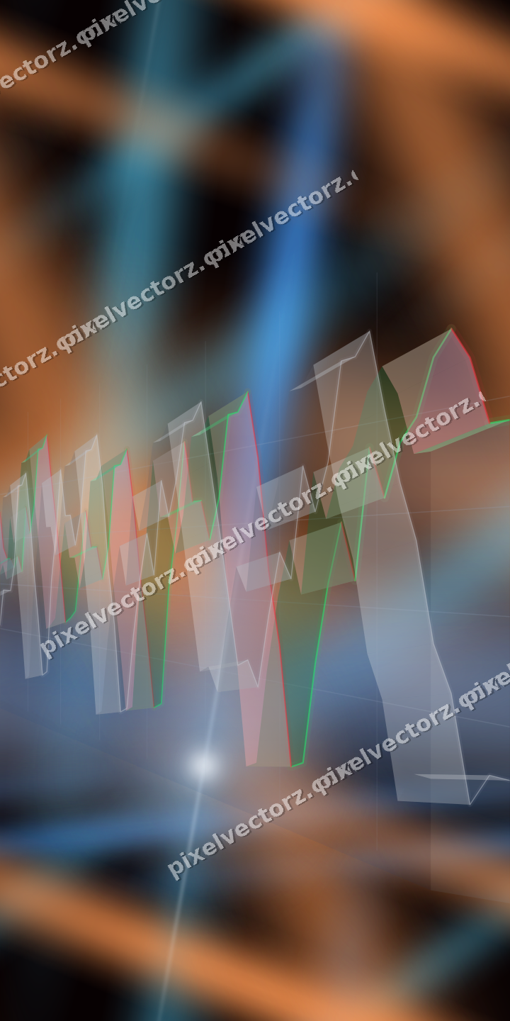 Nahtloser Neon Diagramm Hintergrund in Blau und Rot