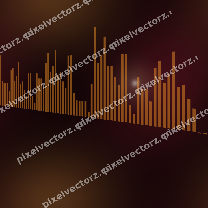 Nahtloser Neon Diagramm Hintergrund in Orange und Bernstein