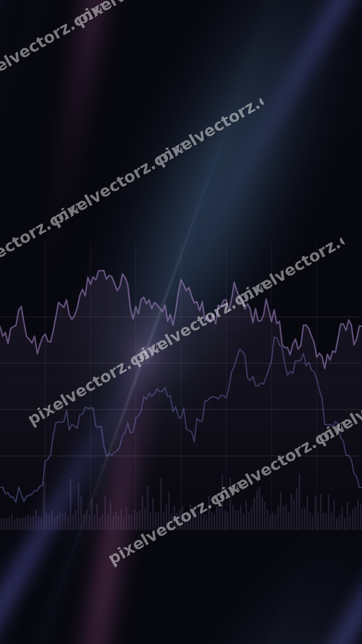 Nahtloser Neon Diagramm Hintergrund in Violett und Blau