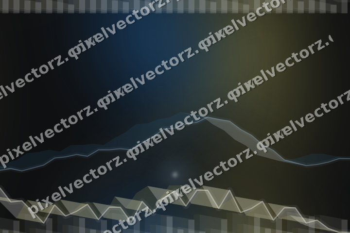 Nahtloser Neon Diagramm Hintergrund in Blau und Gelb