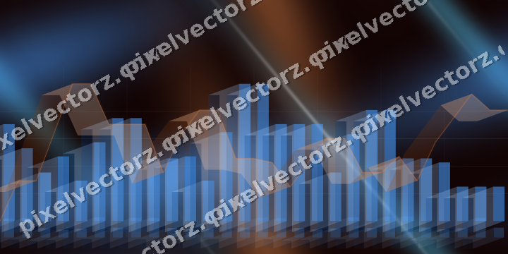 Nahtloser Neon Diagramm Hintergrund in Blau und Rot