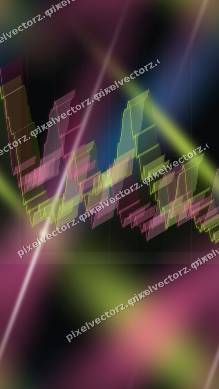 Nahtloser Neon Diagramm Hintergrund in Limette und Bernstein