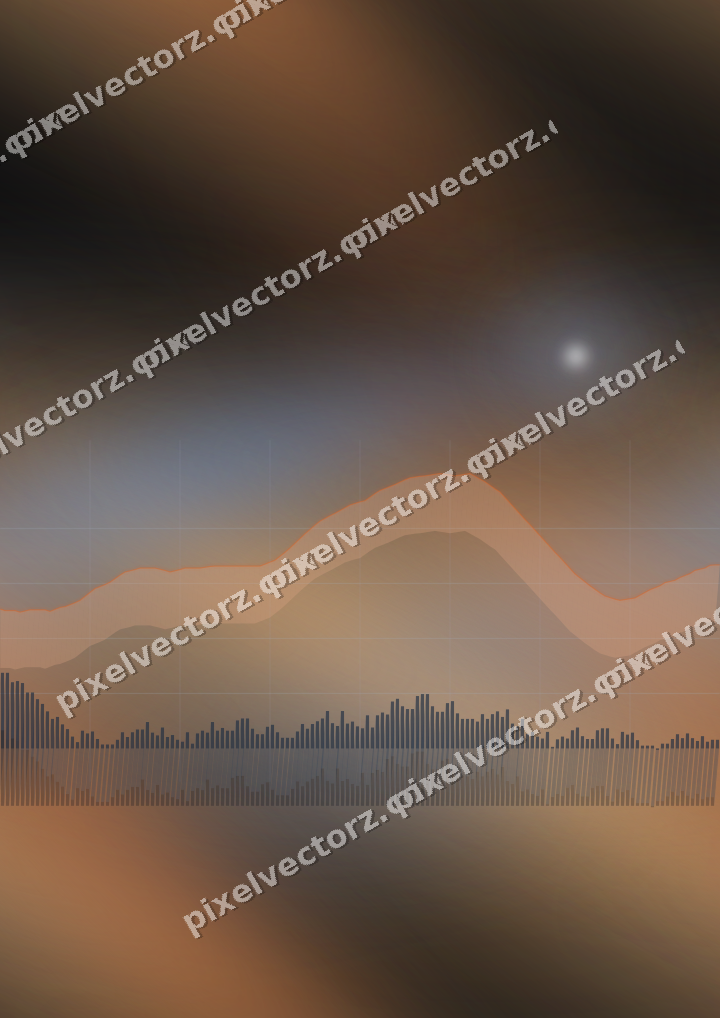 Nahtloser Neon Diagramm Hintergrund in Blau und Orange