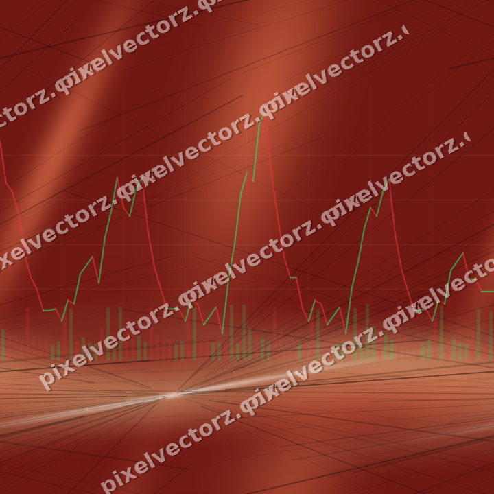 Nahtloser Neon Diagramm Hintergrund in Rot und Orange