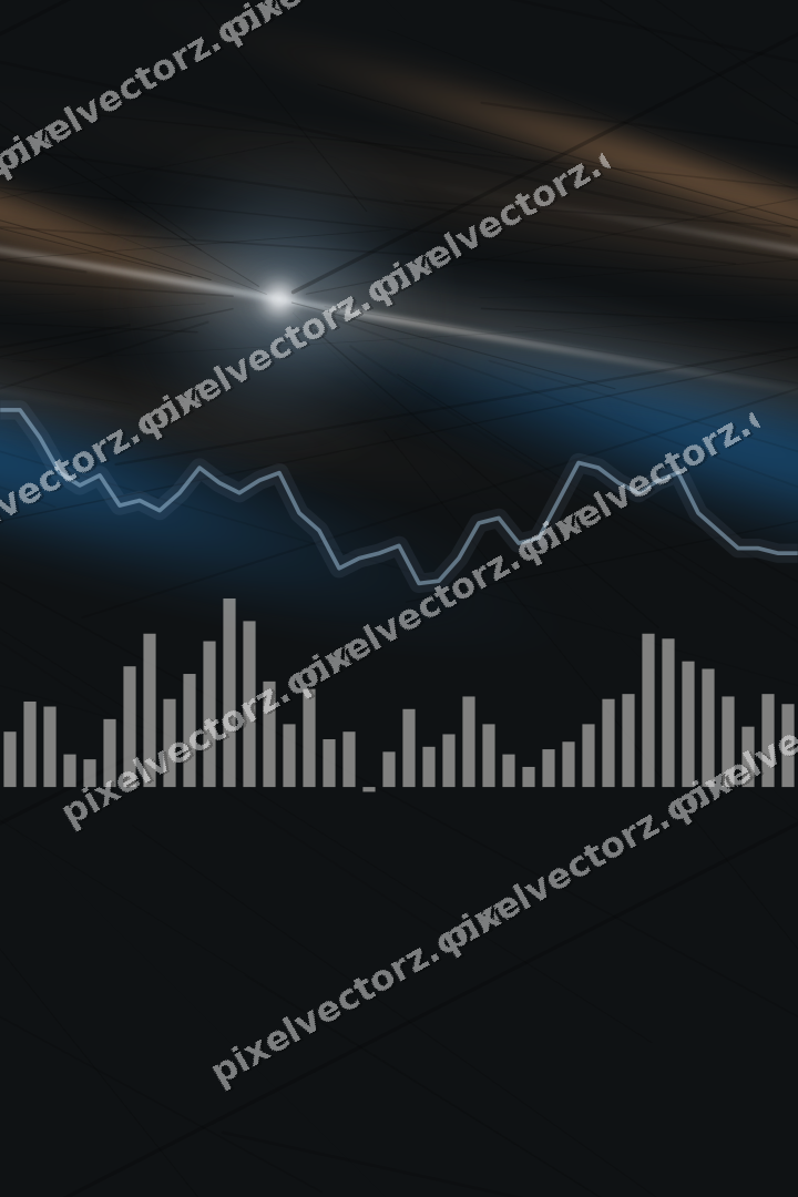 Nahtloser Neon Diagramm Hintergrund in Blau und Orange