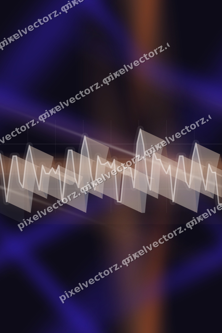 Nahtloser Neon Diagramm Hintergrund in Orange und Blau