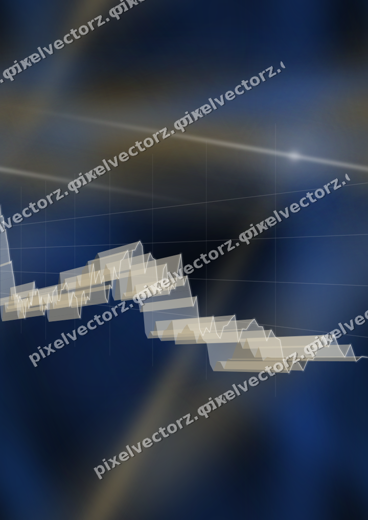 Nahtloser Neon Diagramm Hintergrund in Blau und Bernstein