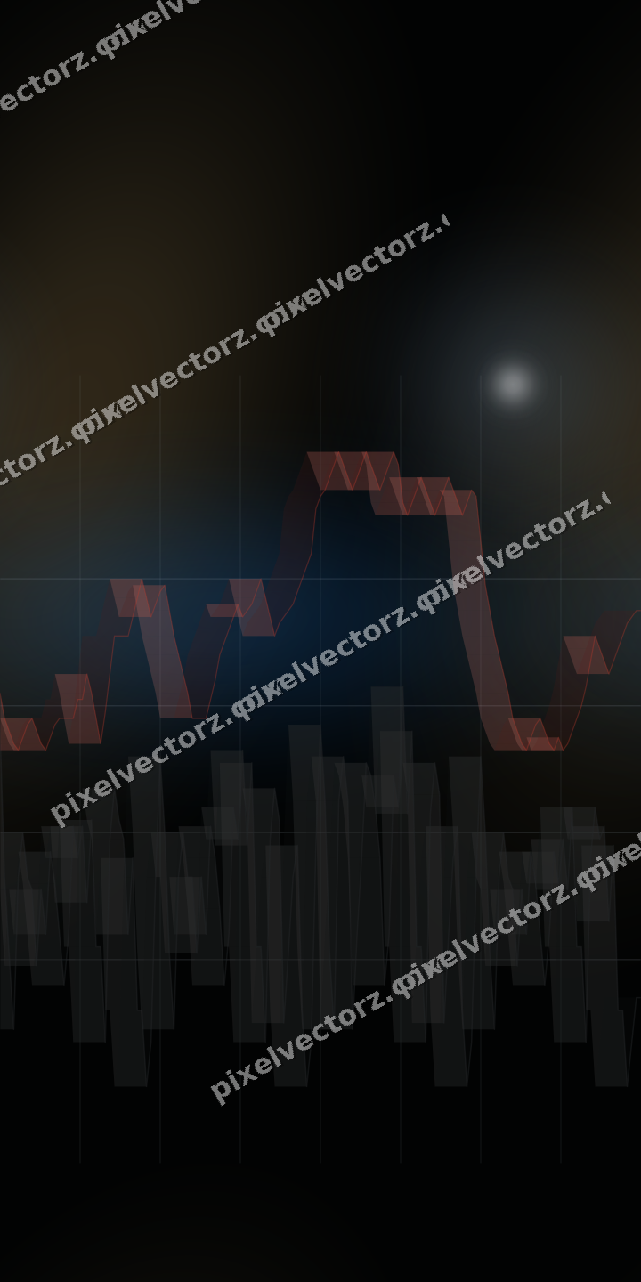 Nahtloser Neon Diagramm Hintergrund in Blau und Rot
