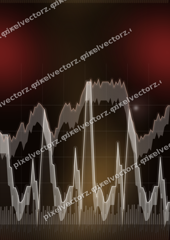 Nahtloser Neon Diagramm Hintergrund in Rot und Orange