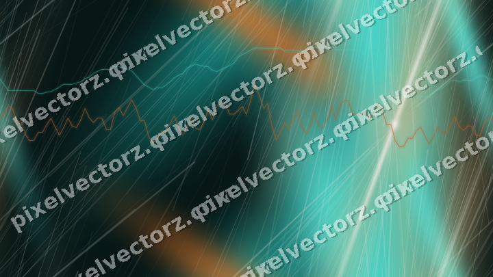 Nahtloser Neon Diagramm Hintergrund in Orange und Petrol