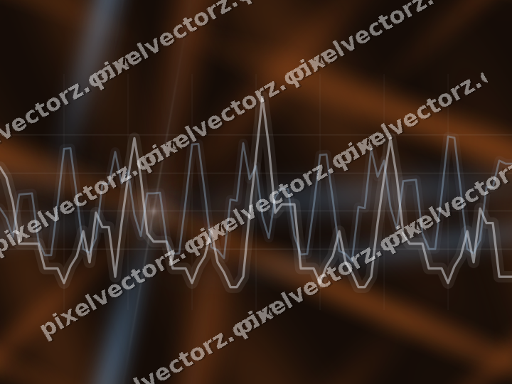 Nahtloser Neon Diagramm Hintergrund in Blau und Orange
