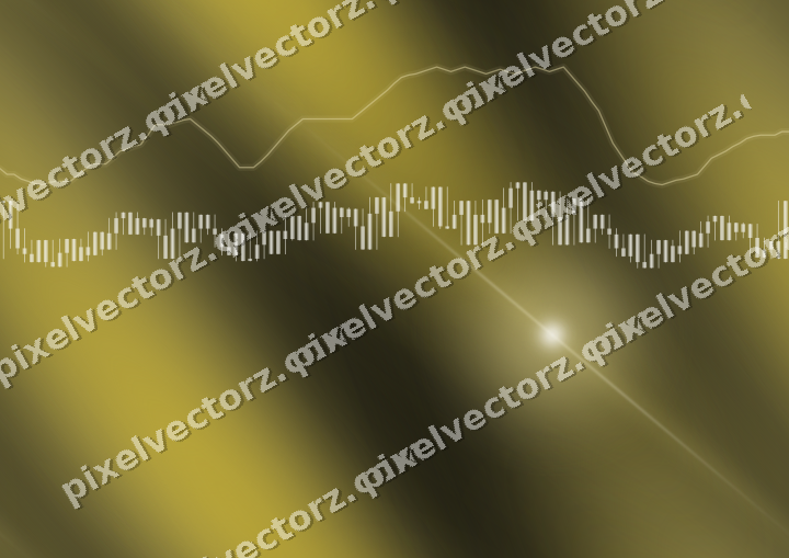 Nahtloser Neon Diagramm Hintergrund in Bernstein und Gelb