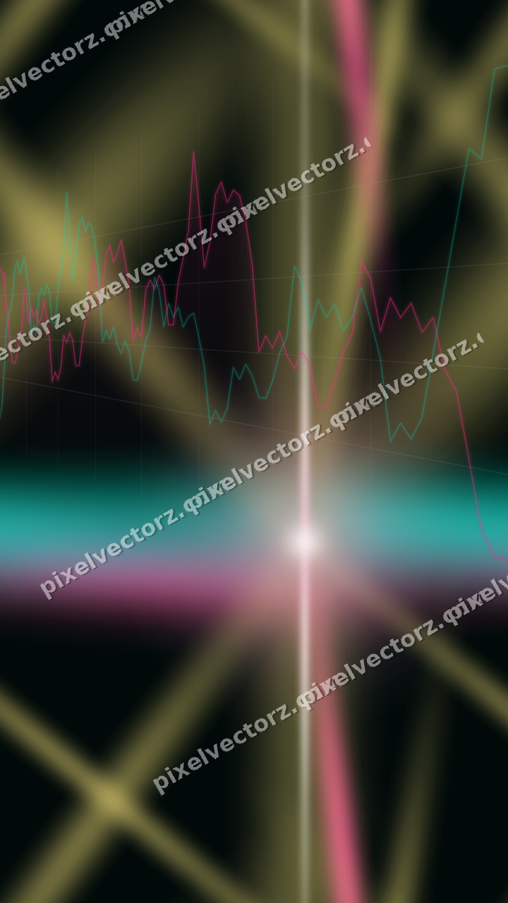 Nahtloser Neon Diagramm Hintergrund in Rosa und Orange
