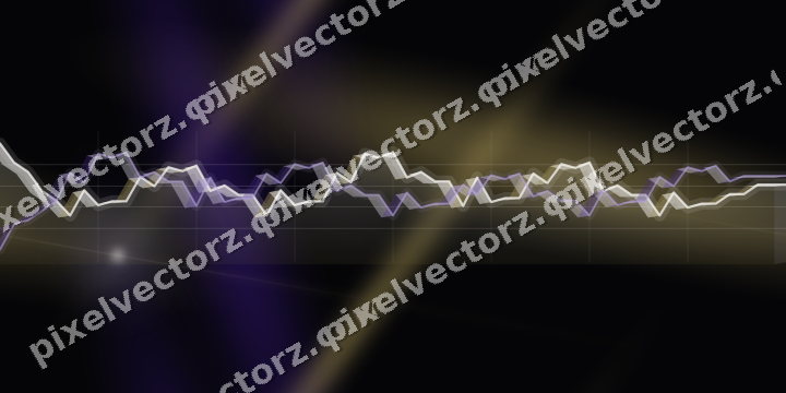 Nahtloser Neon Diagramm Hintergrund in Blau und Violett