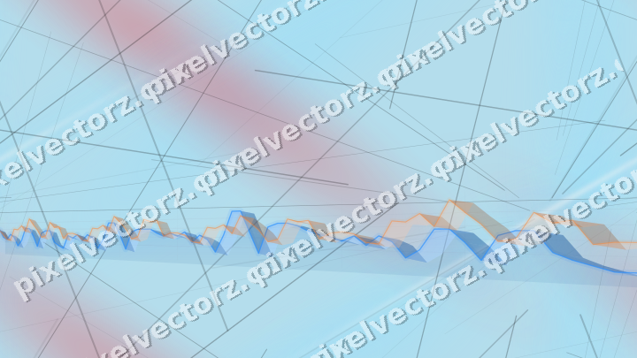 Nahtloser Pastell Diagramm Hintergrund in Blau und Rot