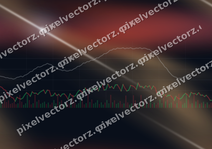 Nahtloser Neon Diagramm Hintergrund in Blau und Rot