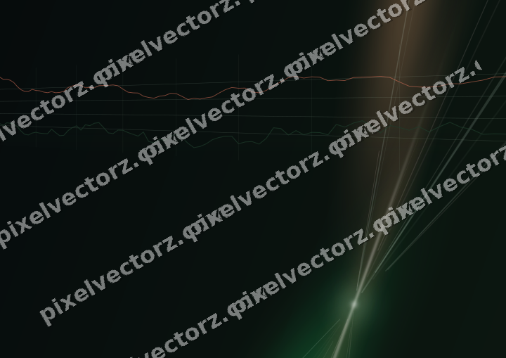 Leuchtender Neon Diagramm Hintergrund in Grün und Rot