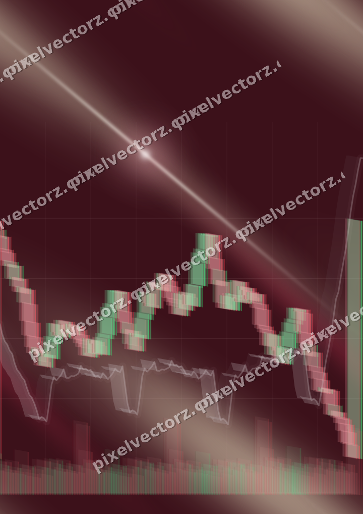 Nahtloser Neon Diagramm Hintergrund in Dunkelrosa und Rot