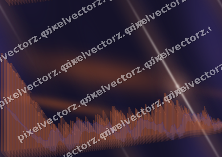 Nahtloser Neon Diagramm Hintergrund in Orange und Blau