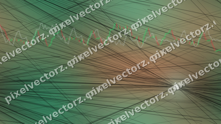 Nahtloser Neon Diagramm Hintergrund in Grün und Orange