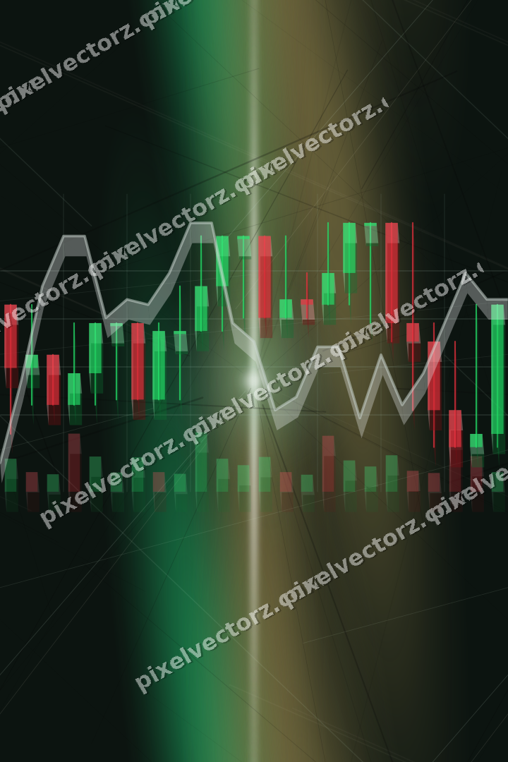 Nahtloser Neon Diagramm Hintergrund in Grün und Bernstein