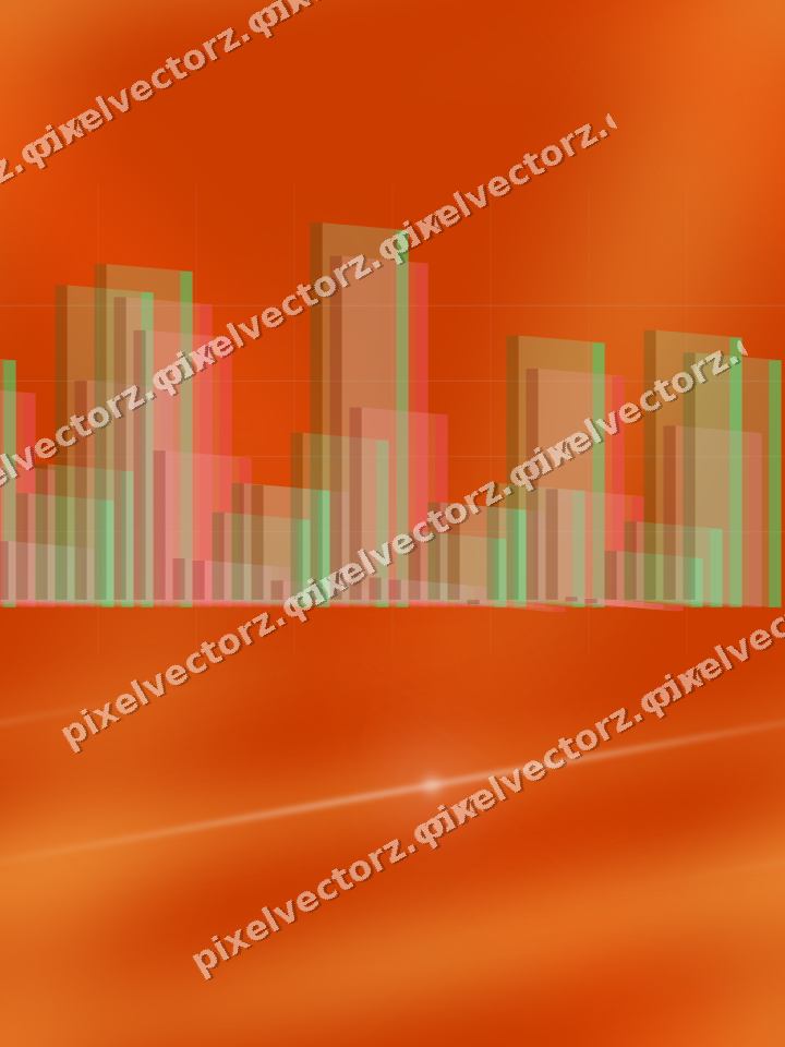 Nahtloser Neon Diagramm Hintergrund in Rot und Orange
