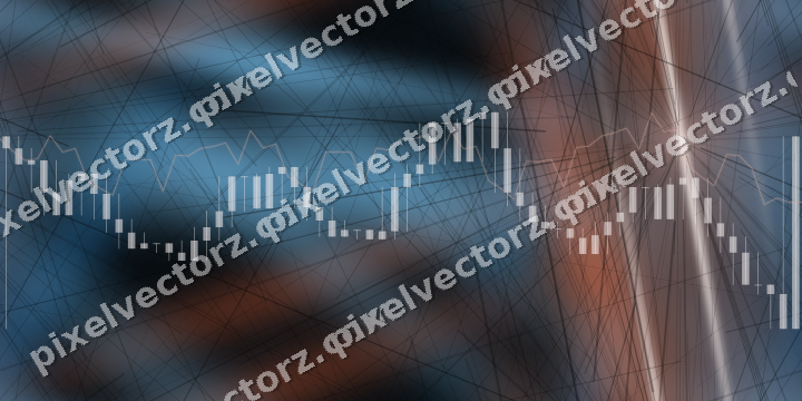 Nahtloser Neon Diagramm Hintergrund in Orange und Türkis