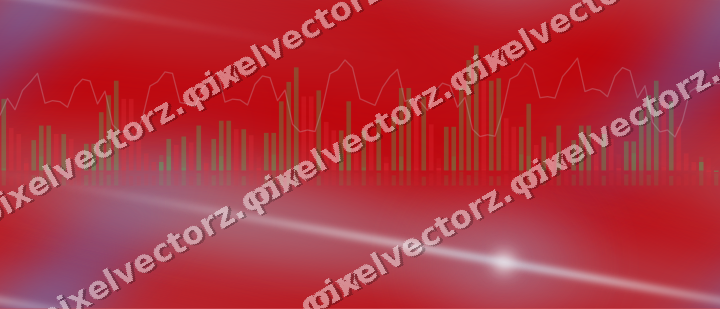 Nahtloser Neon Diagramm Hintergrund in Blau und Rot