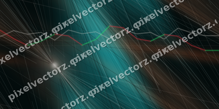 Nahtloser Neon Diagramm Hintergrund in Orange und Petrol