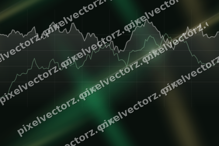 Nahtloser Neon Diagramm Hintergrund in Grün und Bernstein