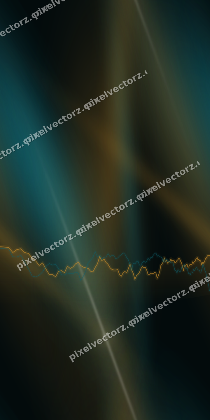 Nahtloser Neon Diagramm Hintergrund in Bernstein und Petrol