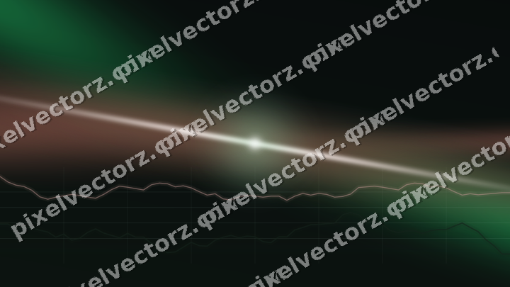 Leuchtender Neon Diagramm Hintergrund in Grün und Rot