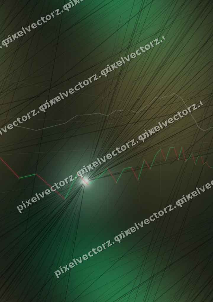 Nahtloser Neon Diagramm Hintergrund in Grün und Bernstein