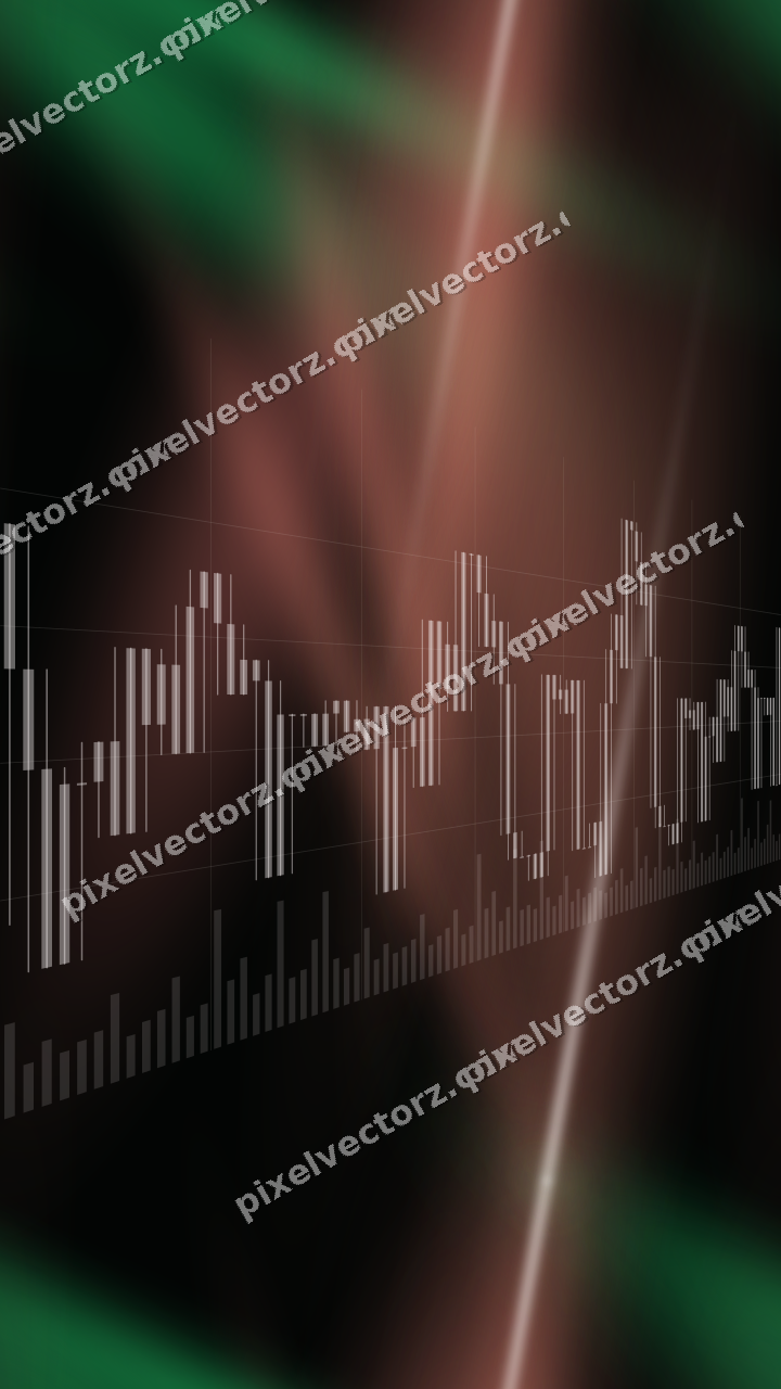 Nahtloser Neon Diagramm Hintergrund in Grün und Rot