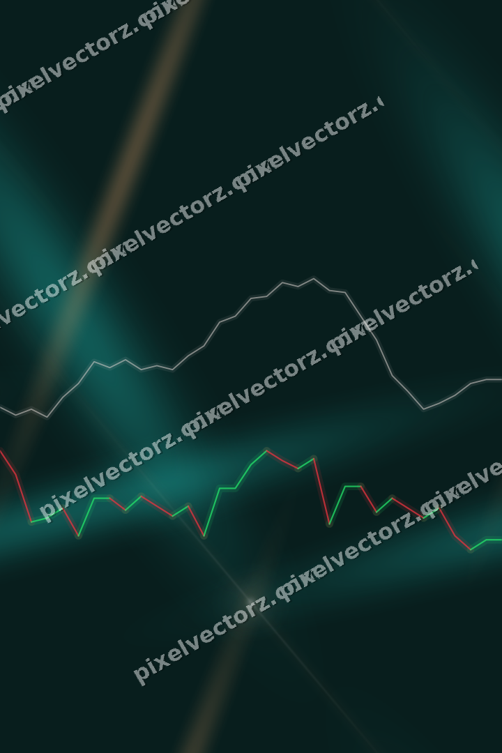 Nahtloser Neon Diagramm Hintergrund in Orange und Petrol