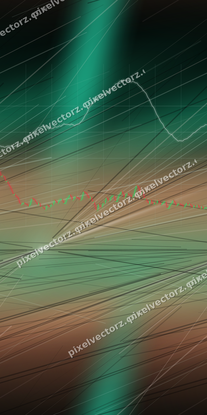 Nahtloser Neon Diagramm Hintergrund in Grün und Orange