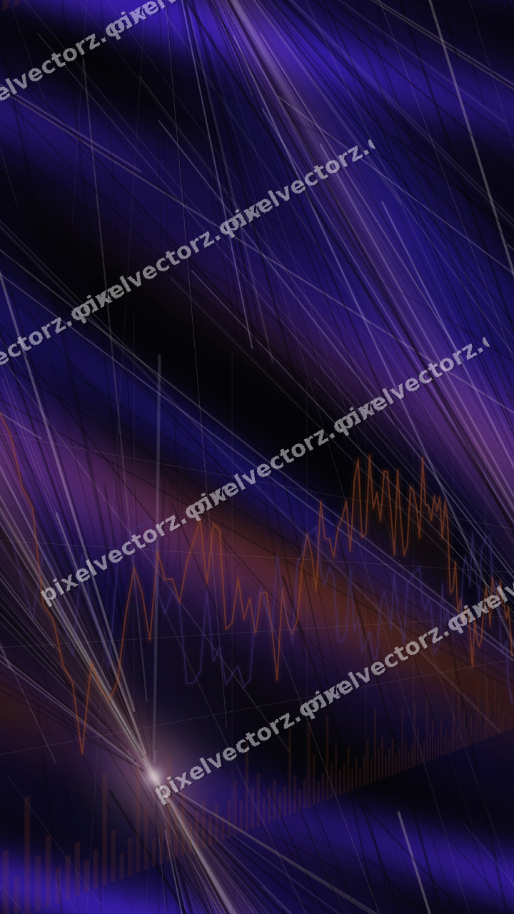 Nahtloser Neon Diagramm Hintergrund in Orange und Blau